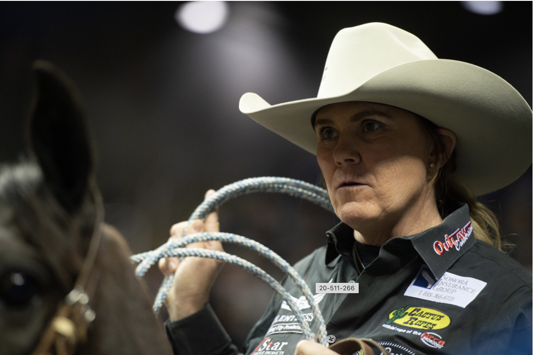 Lari Dee Guy about to Rope a Calf