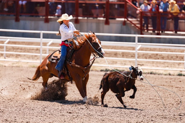 Madison Outhier breakaway roping