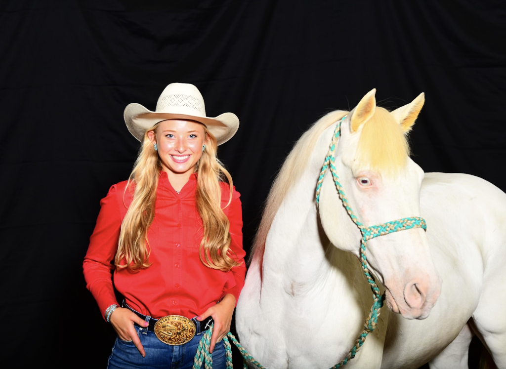 Kenna Thomas and her horse Patron