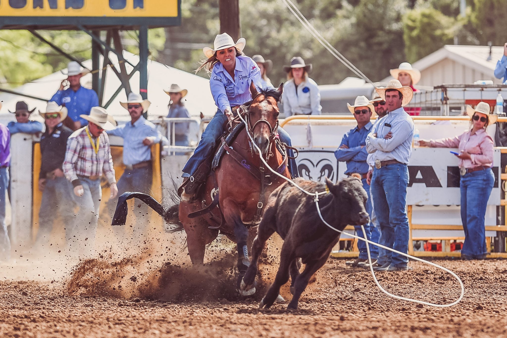 Macy Young won the first round at Red Bluff with a 2.8. Crystal Amen Photography.